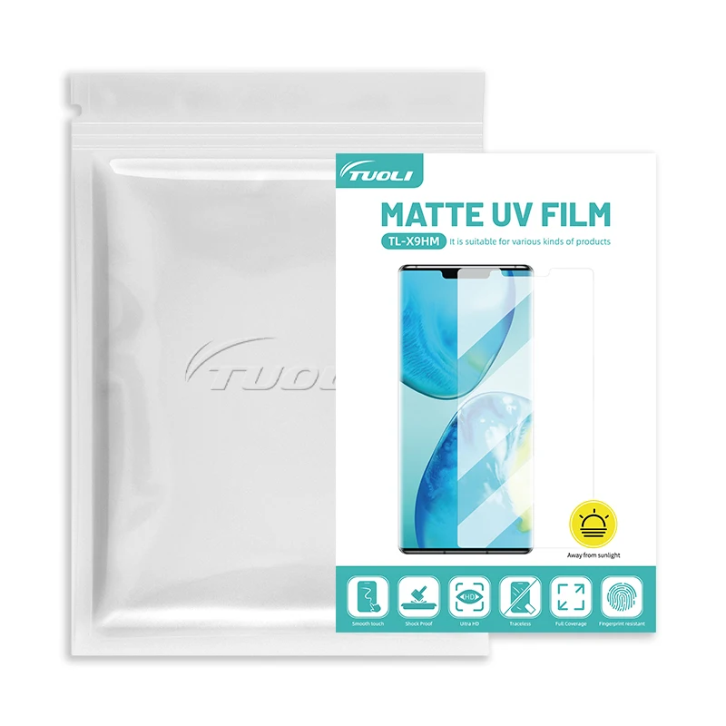 Tuoli 10 Stuks TL-X9HM Uv Matte Mobiele Telefoon Gebogen Scherm Explosieveilige Film Voor Uithardende Machine Voor TL-168 TL-568 Snijden