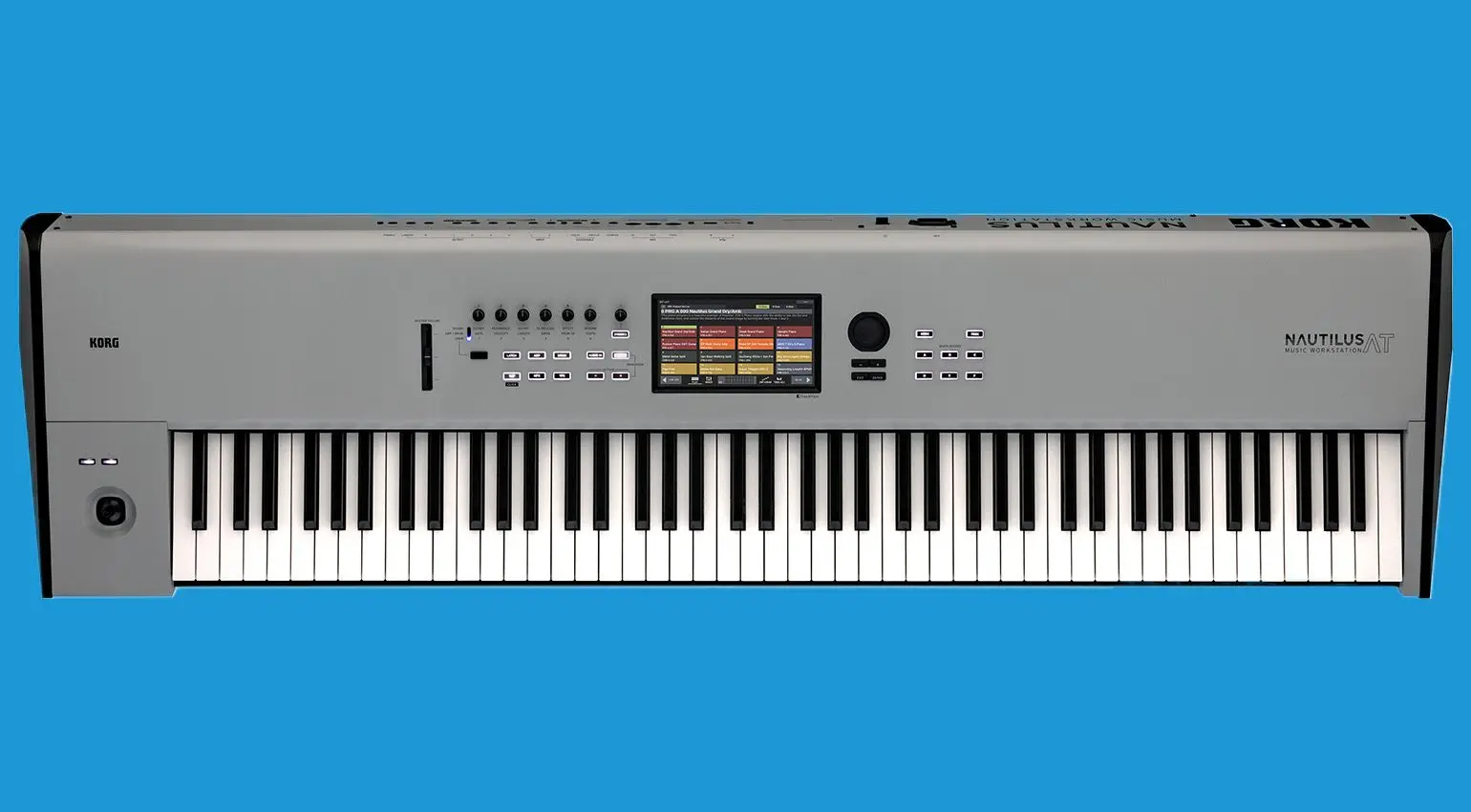 NEWLY IN STOCK  Korg Nautilus AT 88 Synthesizer Workstation with Aftertouch - Limited-edition Gray