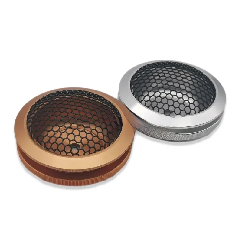 Osłona głośnika wysokotonowego samochodowego z aluminium 1,5 cala, siatka konwersyjna, dekoracyjny okrągły element audio samochodowego, pełna metalowa siatka, 64 mm — zdjęcie 2