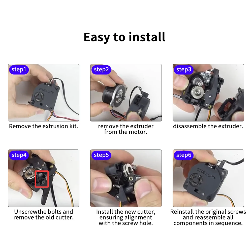 Filament Cutter CFS Upgrade Kit For Creality K1 Series 3D Printer  Quick Replacement Filament Cutter 3D Printer Part