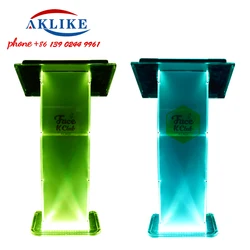 2024 Modern Acrylic Pulpit Led Light Podium Standing Clear Lectern Church Speaker Platform  Rostrum Free Shipping