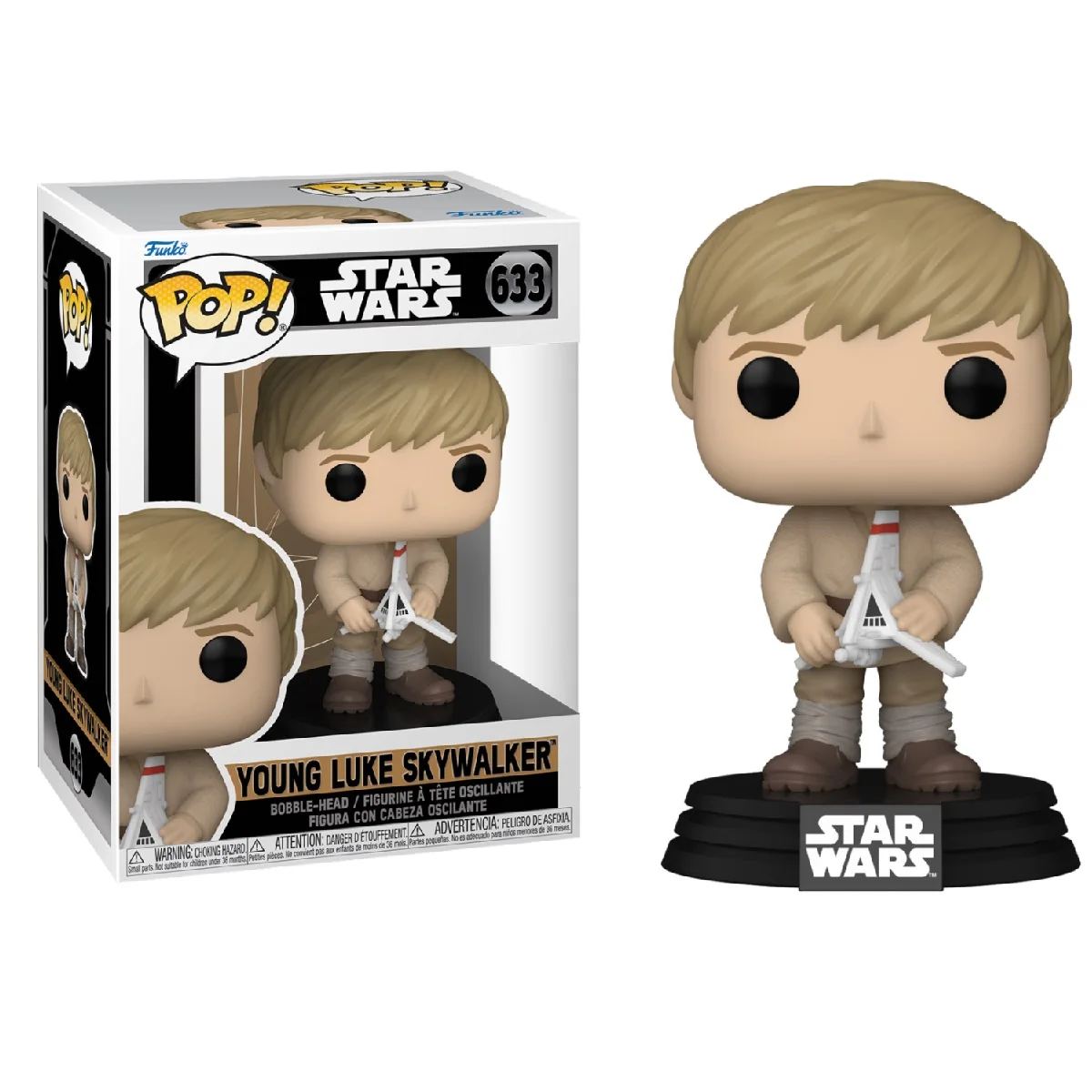 Funko Pop! Obi-Wan Kenobi-young Luke Skywalker, 67585, 633, original, toys for boys, girls, gifts, collector, figures, dolls, shop, with box, new, man, woman, official license