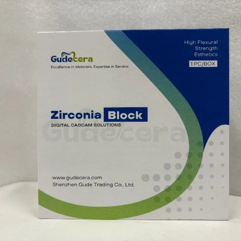 Gudecera Dental Material Zirkonoxid-Mehrschichtblock 98 mm Offenes System 3D PRO Mehrschichtige Zirkonoxidscheibe 20 mm Cad Cam Dentallabore