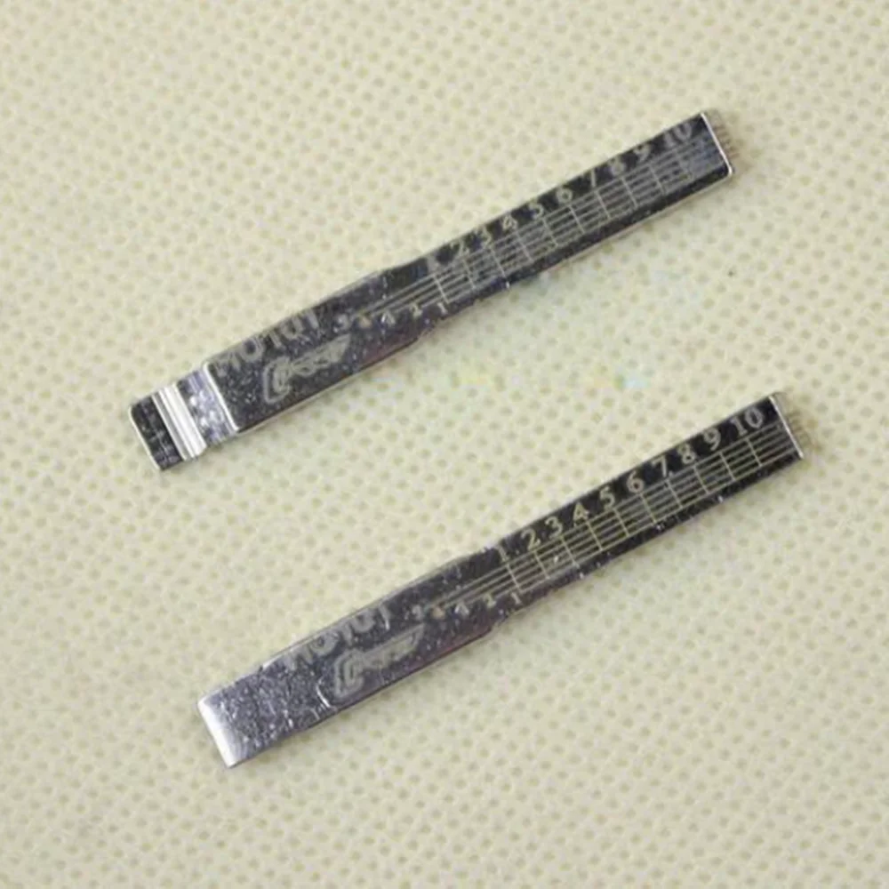 

10PCS 38# Engraved Line Key Blade HU101 For Ford Focus Fiesta Mondeo Volvo Jaguar Scale Shearing Teeth Cutting Key Blank 2 IN 1