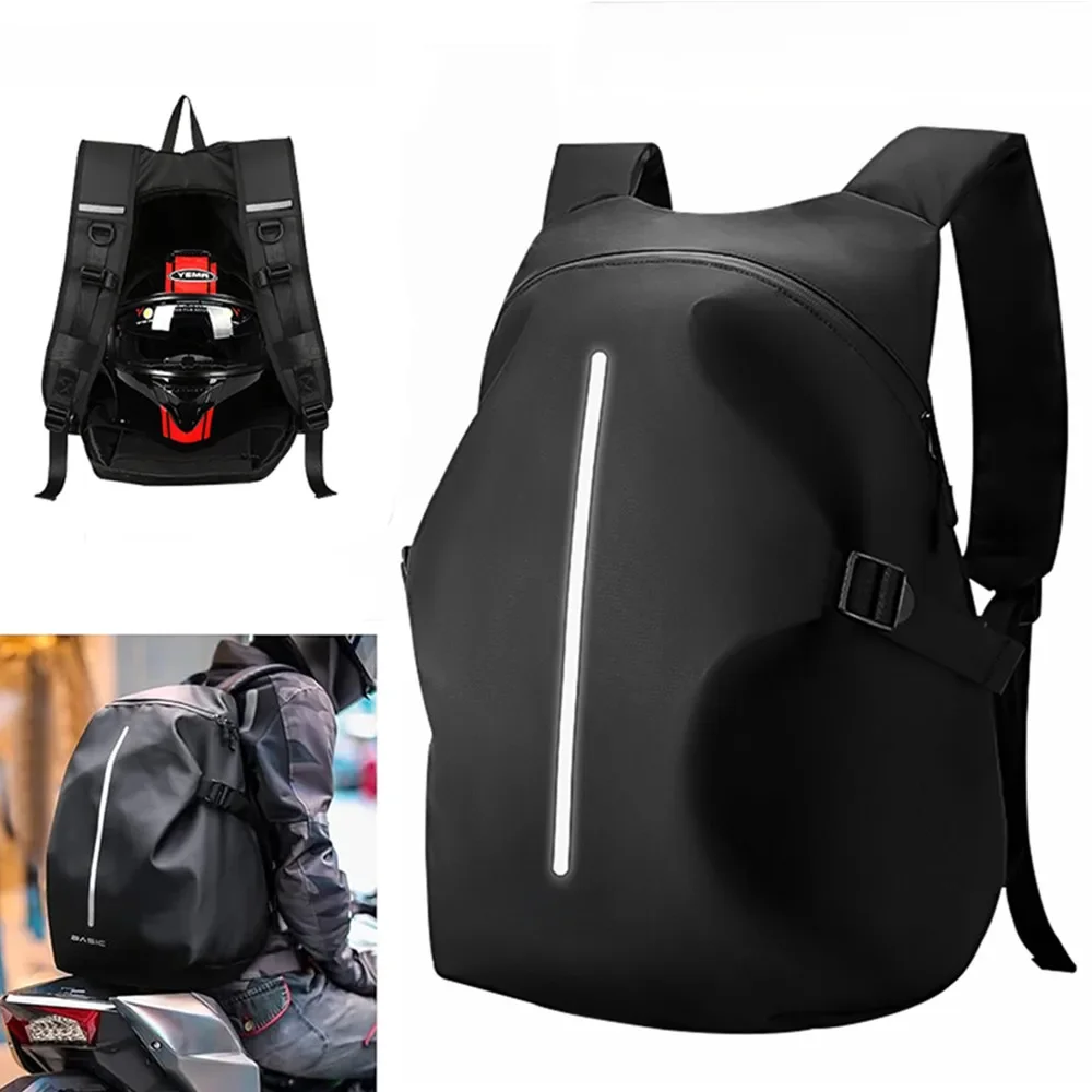AliExpress SOYAVISION Waterproof Motorcycle Backpack Outdoor Sports Moto Biker Cycling Riding Helmet Backpack Reflective Business Travel Laptop Bag