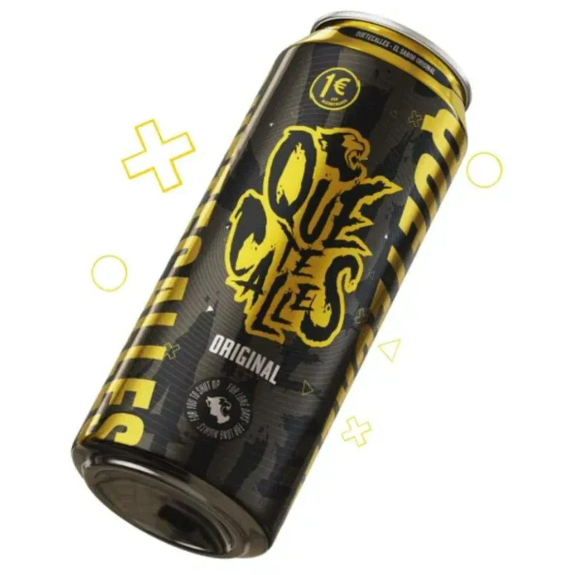 Que te calles! - Bebida energética - Cada caja contiene 24 unidades de 500 ml cada una - Quetecalles nace para darte el plus de energía que