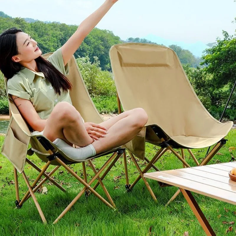 Silla plegable ultraligera para acampar al aire libre, silla de pesca