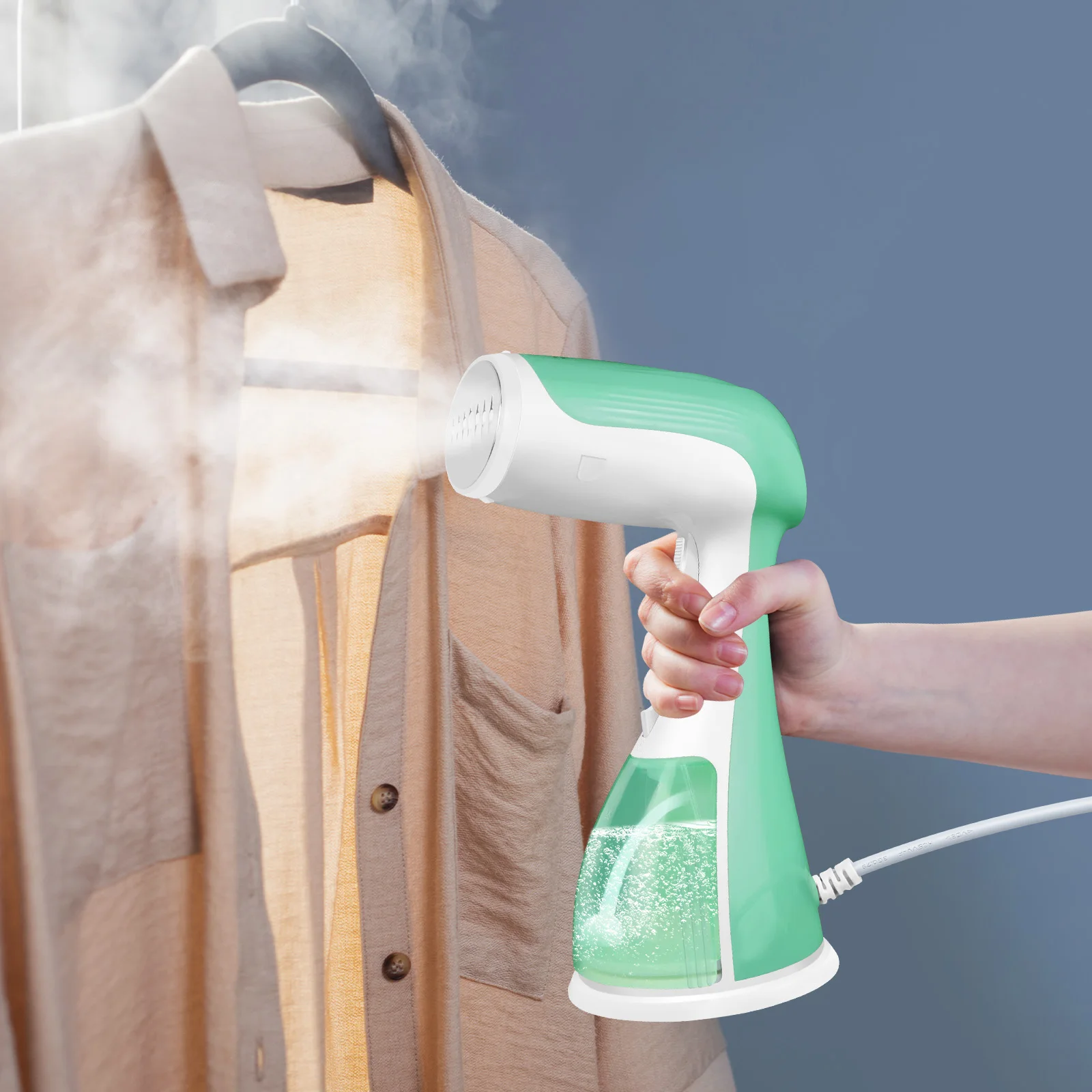 Vaporizador de Ropa Portátil de 1500W, Plancha de Vapor Eléctrica, Mini Vaporizador de Ropa Colgante, Máquina de Planchado para el Hogar y Viajes