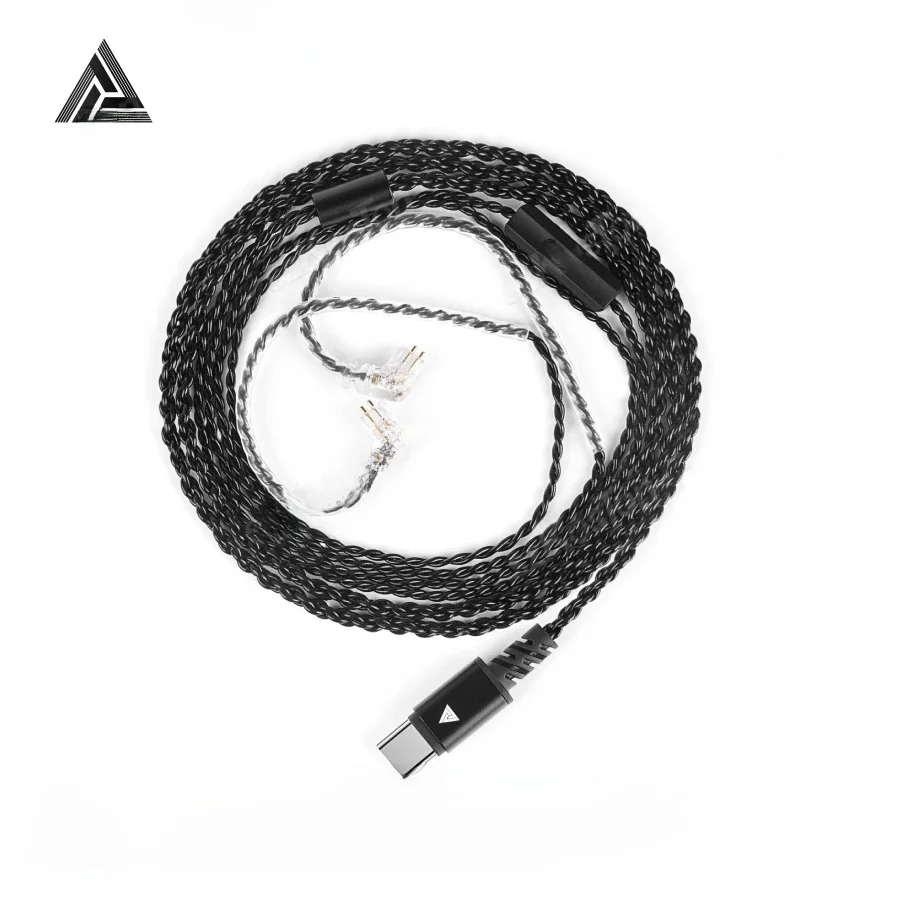 QKZ TC100 Kabel słuchawkowy Type-C 2PIN 0.75mm Wymiana słuchawek przewodowych Ulepszony przewód do zestawu słuchawkowego KZ ZSN ZSX PRO X ZS10 CCA TRN — zdjęcie produktu 7