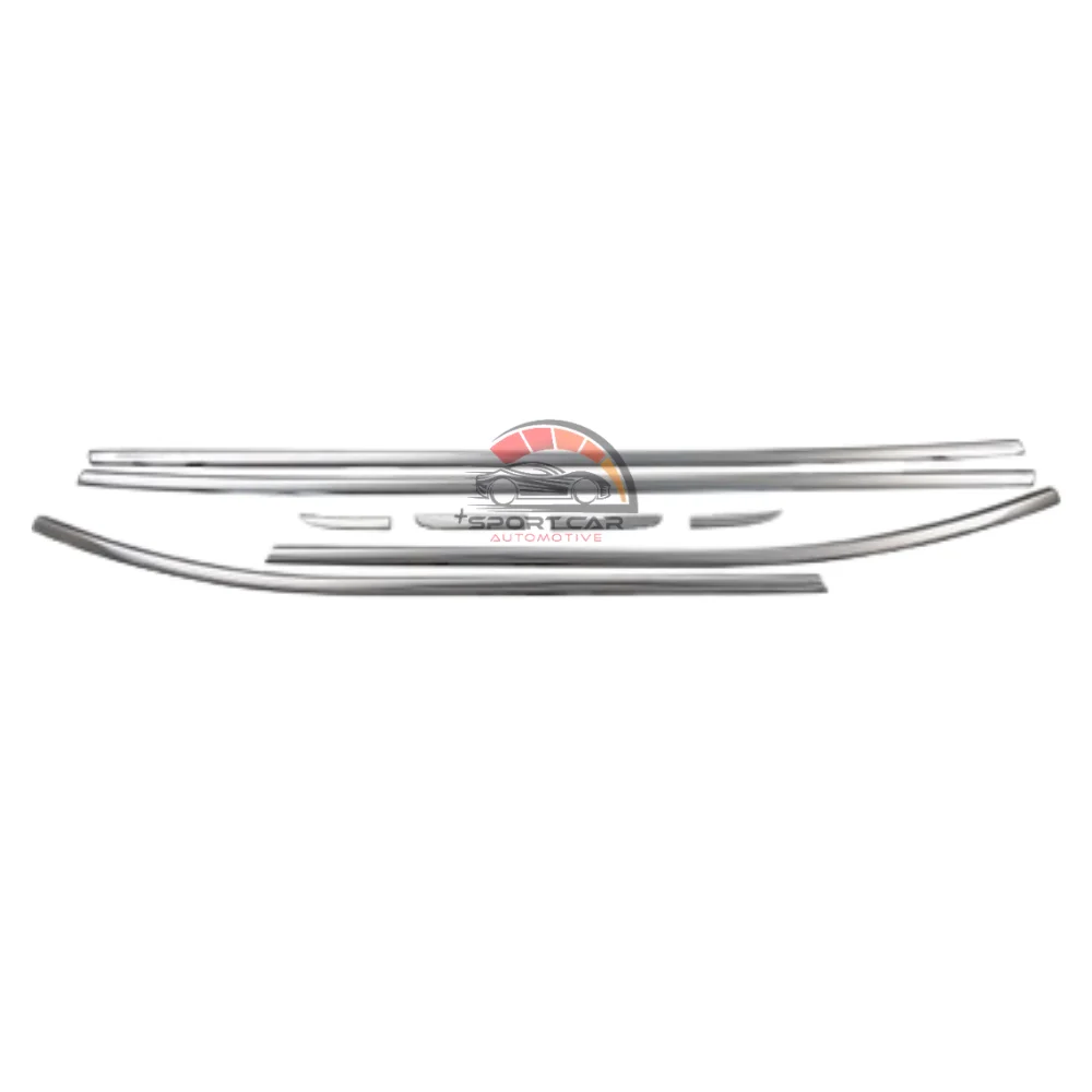 Chrome window frame for Renault Clio 4 8 PCs. 2012 and up. Stainless steel. A + quality. Car accessory. Modified