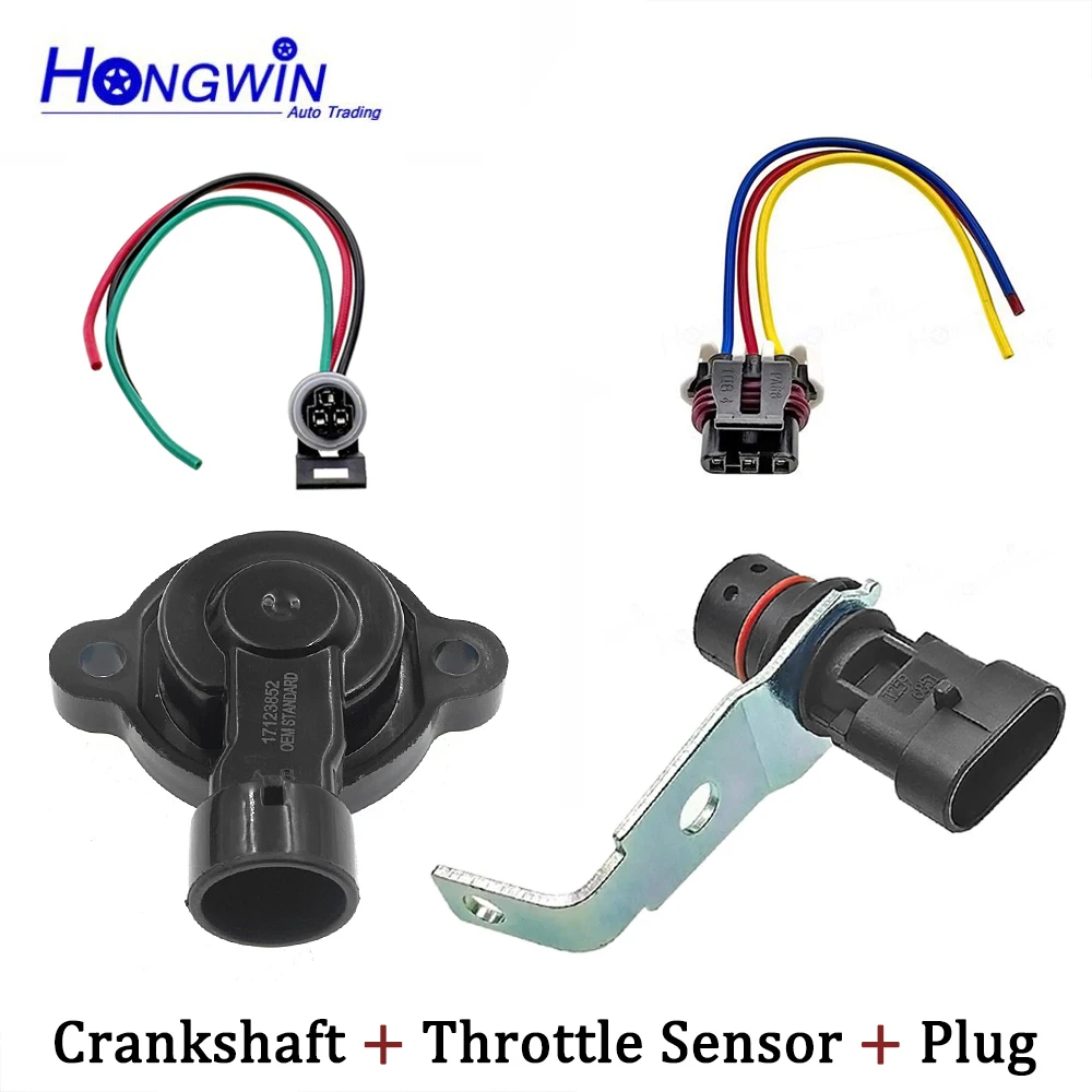 

Crankshaft TPS Throttle Position Sensor + Plug For 96-01 GMC C1500 C2500 C3500 Sonoma Chevrolet 17123852 10456542 12596851 TH149