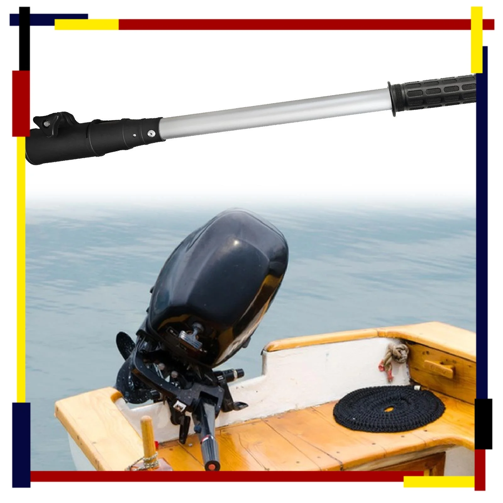 

Удлинительная ручка румпеля лодочного двигателя с эргономичной ручкой для аксессуара управления дроссельной заслонкой подвесного двигателя