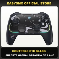 EasySMX S10 Gamepad inalámbrico RGB controlador Compatible con Switch 1/2/PC/teléfono/Steam/TV, vibración HD, giroscopio de 6 ejes