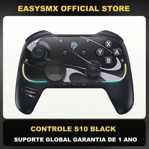 EasySMX S10 Gamepad inalámbrico RGB controlador Compatible con Switch 2/PC/teléfono/Steam/TV, TMR Stick, vibración HD, para Pokemon