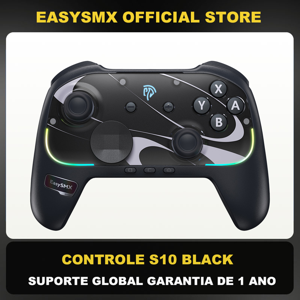  EasySMX S10 Wireless Gamepad RGB Controller Compatible with Switch 2/PC/Phone/Steam/TV, TMR Stick, HD Vibration, For Pokemon 