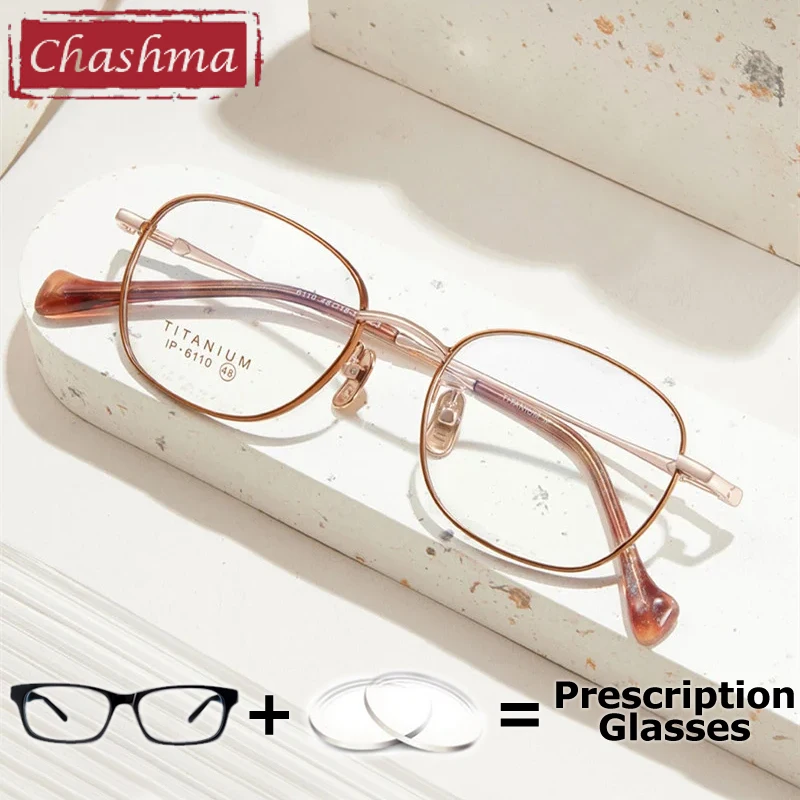 

Chashma Prescription Glasses Women Titanium Myopia Multifocal Eyeglasses Frames Optical Recipe Lens Reading Students Men Gafas