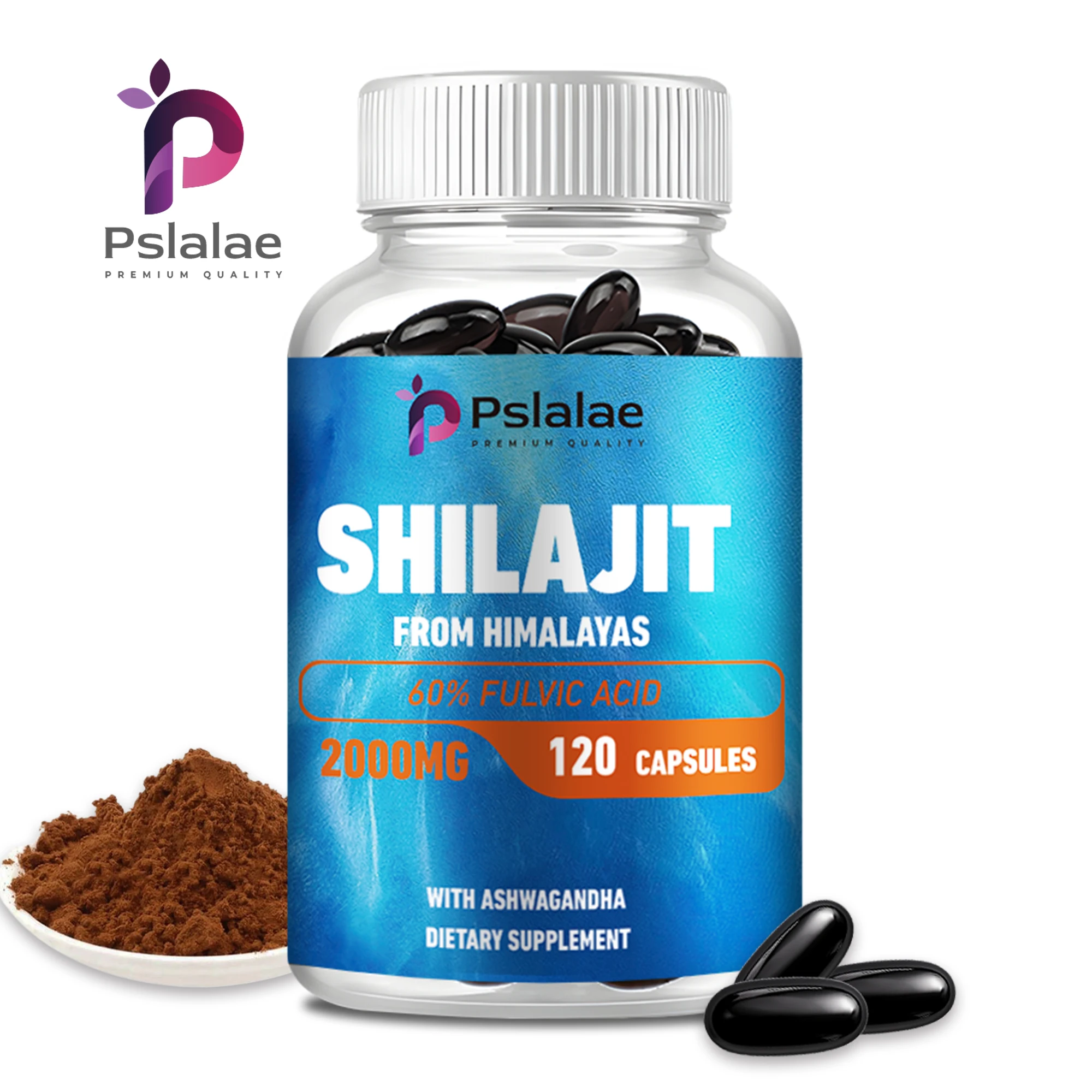 Shilajit Capsules - with Fulvic Acid and  85+ Trace Minerals - for Energy, Muscle Strength & Immunity, Endurance - 120 Capsules