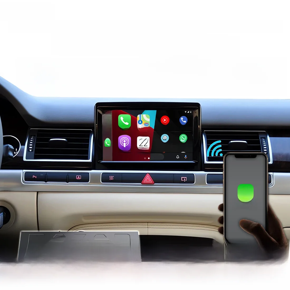 Joyeauto Draadloze Apple Carplay Voor Audi A1 A3 A4 A5 A6 A7 A8 Q3 Q5 Q7 C6 Mmi 3G 2G Rmc 2003-2018 Android Auto Spiegel Auto Spelen - afbeelding 2