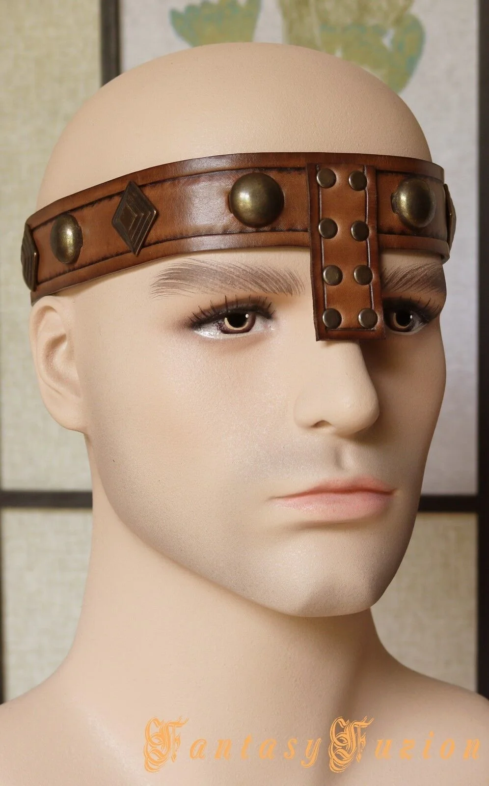 

Medieval Ancient Roman Viking Warrior Gladiator Headdress Samurai Headpiece Headband King Crown Unisex Larp Cosplay Accessory