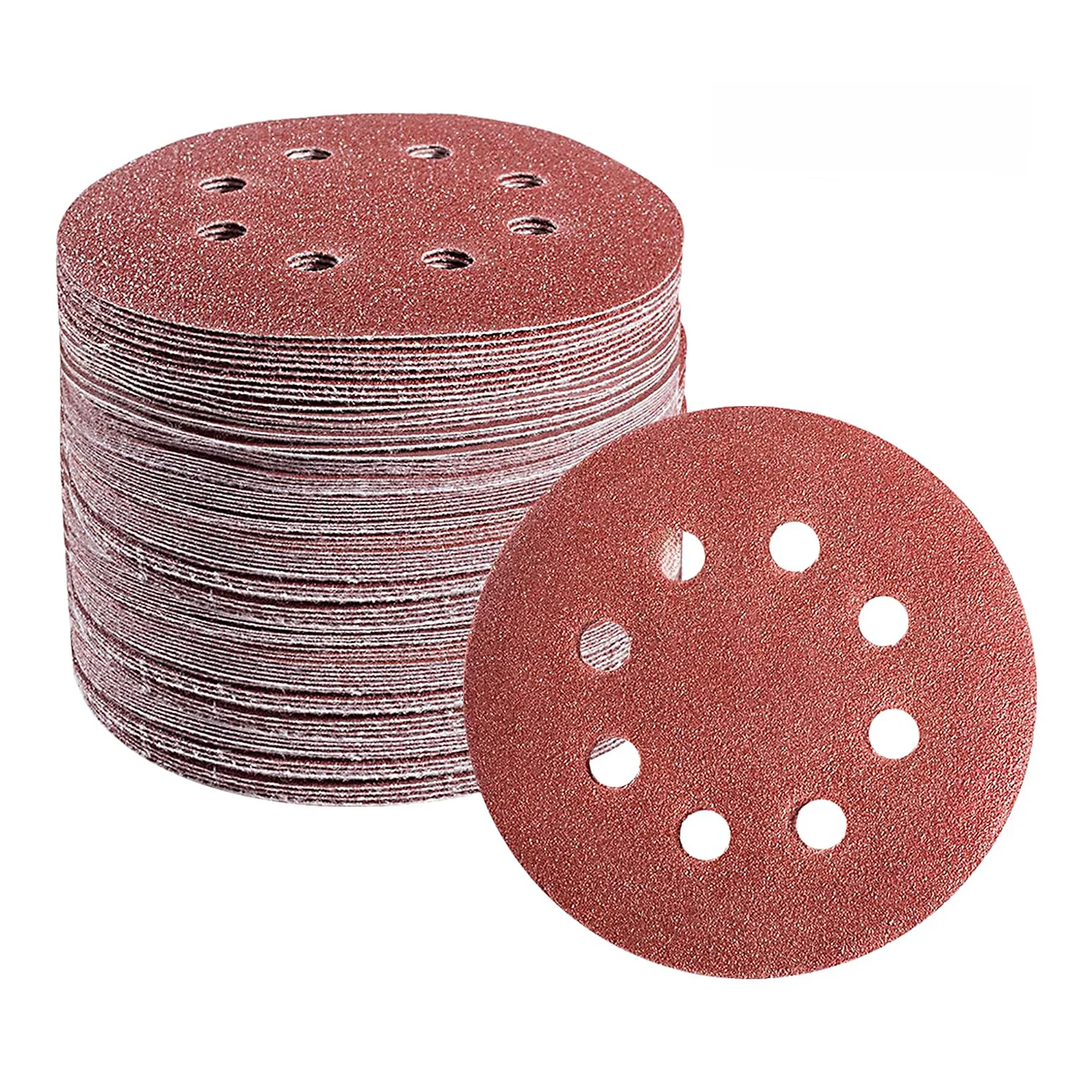 8 otworów 125mm papier ścierny do obróbki drewna metalowa tarcza szlifierska ścierne narzędzie do polerowania 40/1000/2000 tarcze szlifierskie — zdjęcie 2