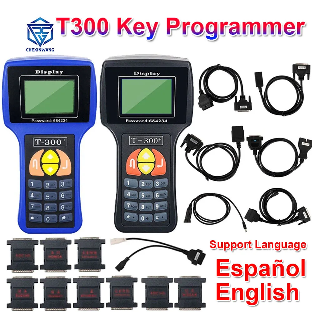 T300 Auto Car Key Programmer v17.8 T-code T code OBDII OBD Multi Vehicle Diagnostic Tool T300+ Car Key Maker KEY Code Programmer