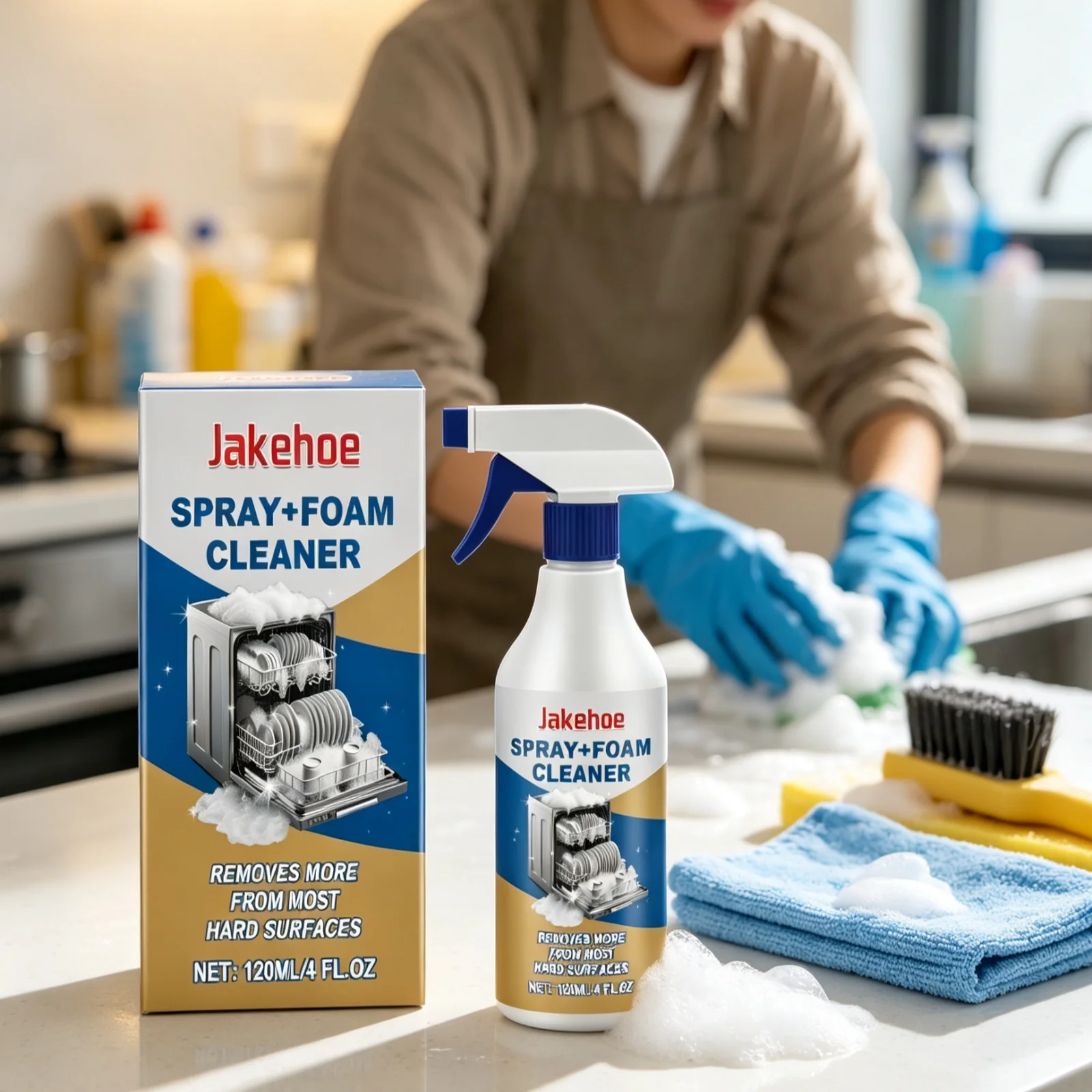 Jakehoe Dishwasher Cleaner Powerful Stain Removal Eliminate Odors Lasting Freshness Non Corrosive Formula Dishwasher Degreaser