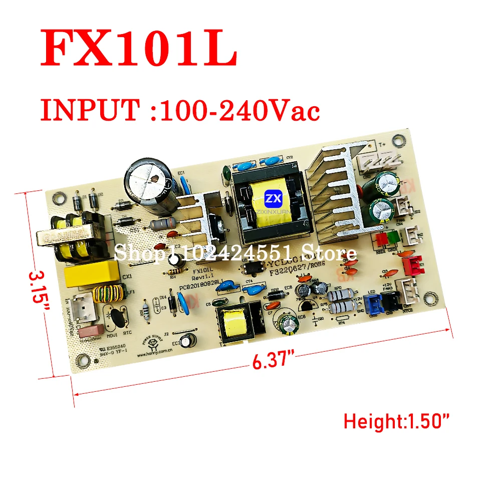 FX101L 100V-240V Red Wine Cabinet Power Board Main Board Power Supply Refrigerator Accessories