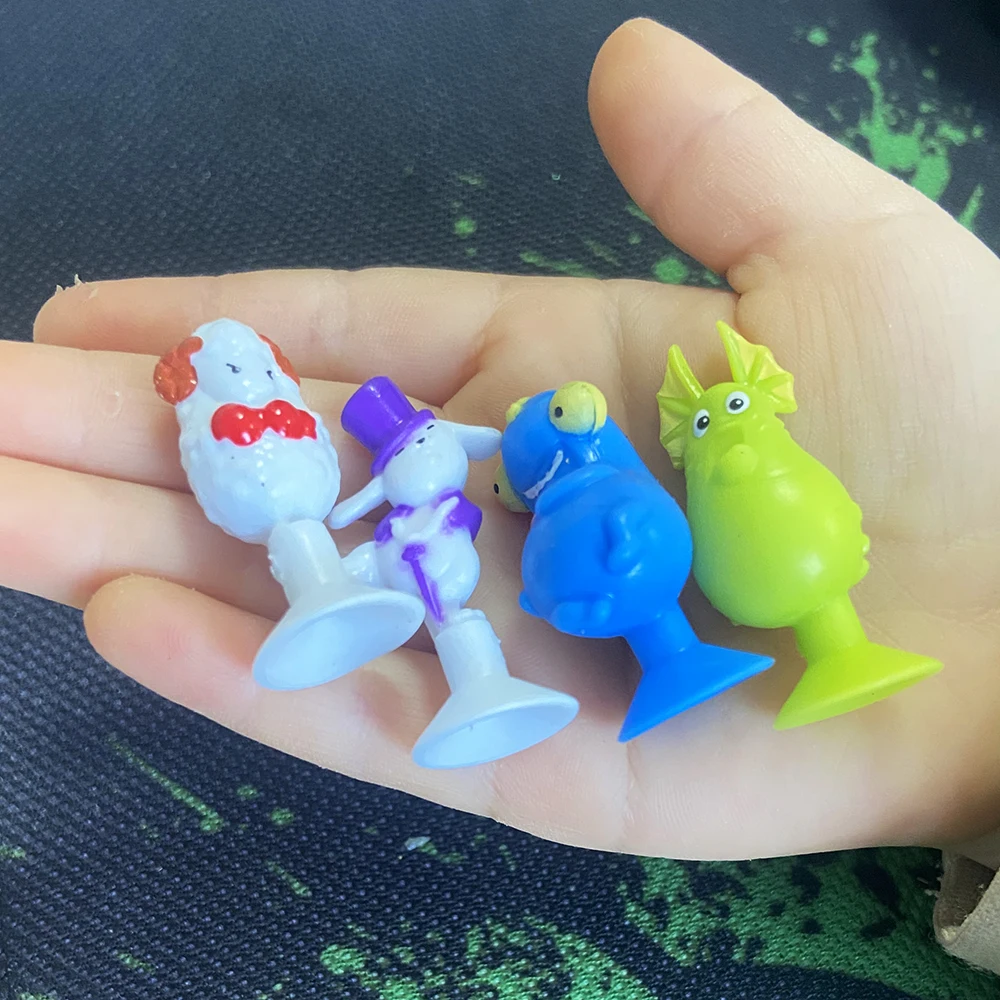 Original Mini TPR Soft Stikeez Ventouse Figure Figurine Fruit Vegetable Food Animal Fish Lidl Happy Home Toy Gift