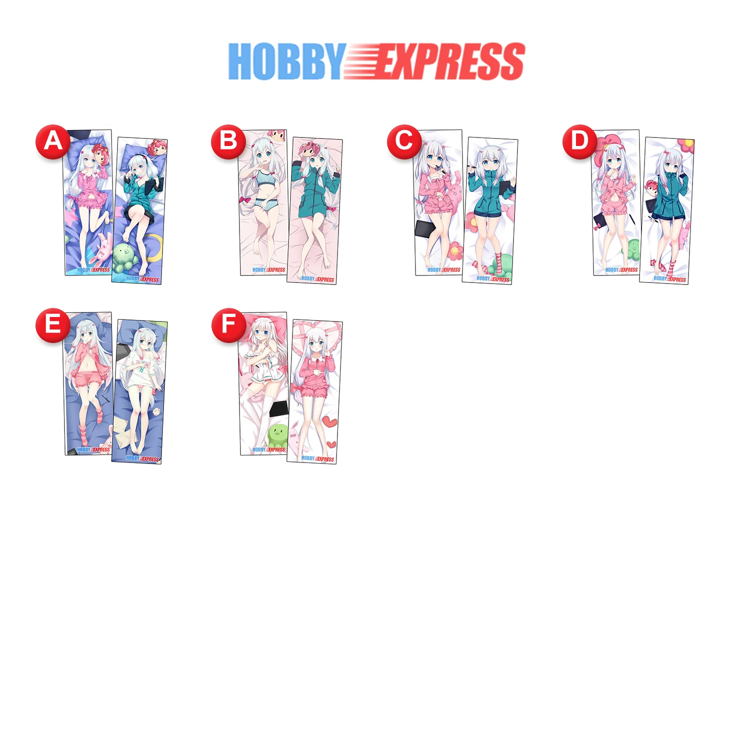 Hobby Express Anime Dakimakura Japanese Otaku Waifu Life Size Hugging Body Pillow Cover Case Doublesided Eromanga Sensei Club