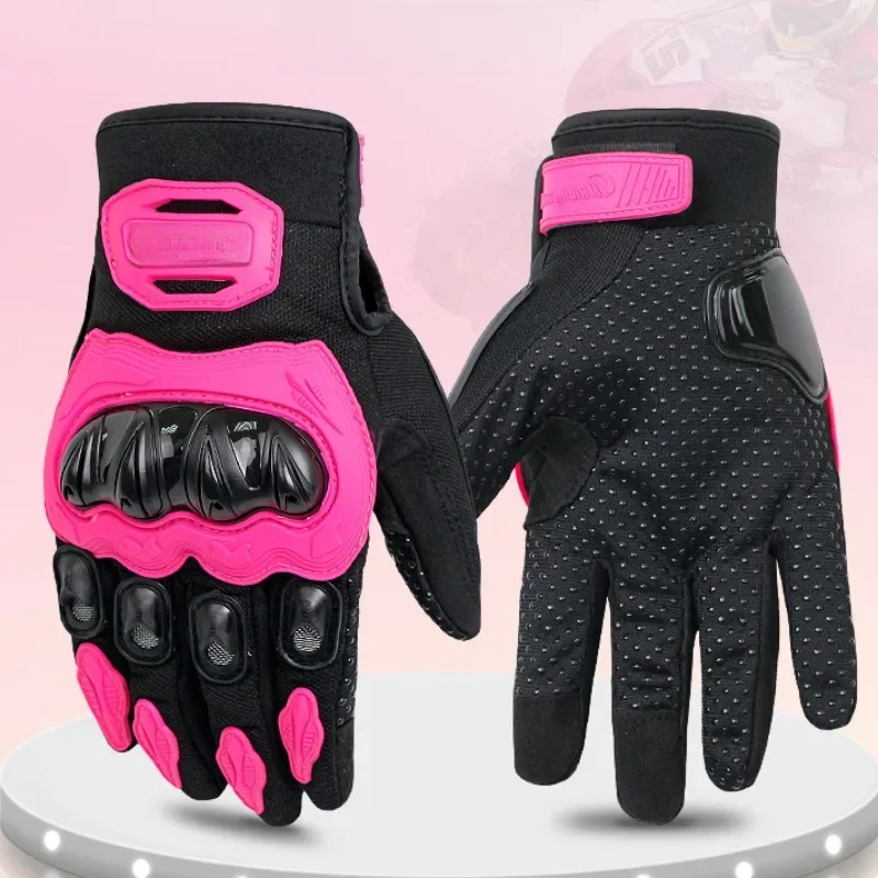 AliExpress NONE Moto Motorcycle Gloves Comfortable Cycling Riding Anti-drop Four-season Breathable Full Finger Knight Touch Screen Gloves