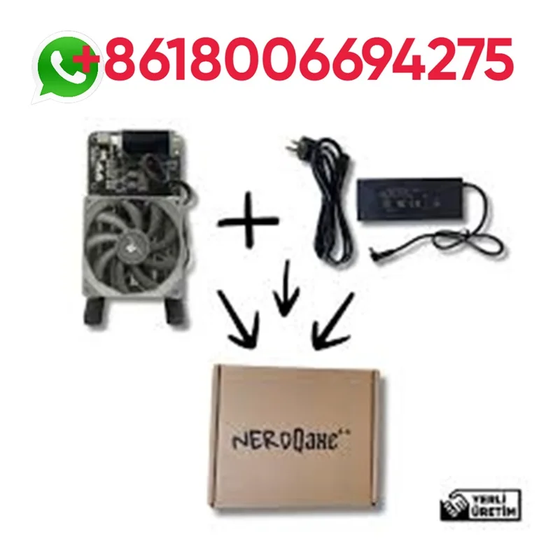 

Б. Высококачественный Bitcoin-майнер NerdQAxe++ 4.8T с блоком питания и подставкой, 75 Вт, 2.4G WiFi, чипы BM1370