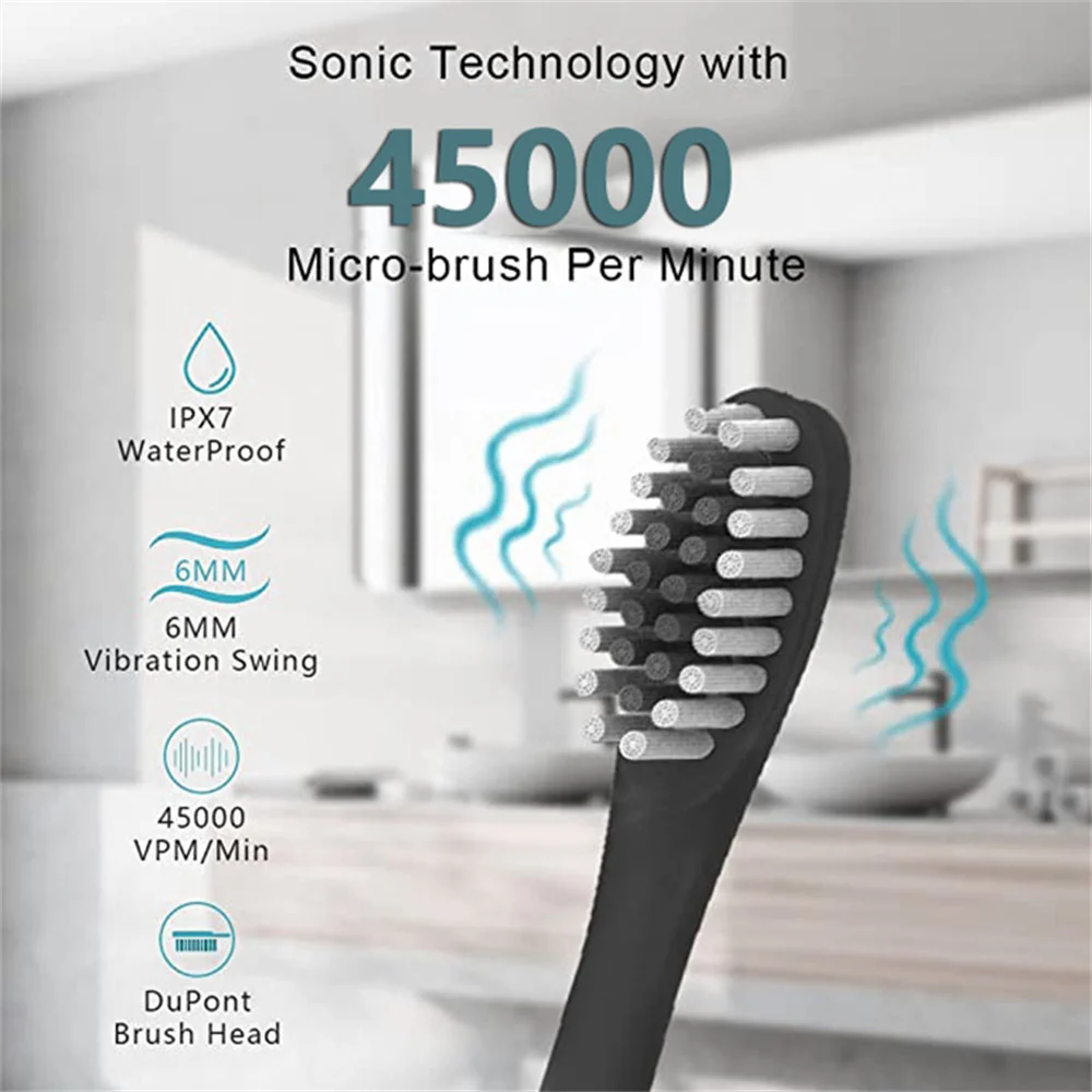 Xiaomi Mijia Sonic Elektrische Tandenborstel Usb Oplader Voor Volwassenen 6 Modi Smart Timer Ipx7 Waterdichte Ultrasone Tandenborstels