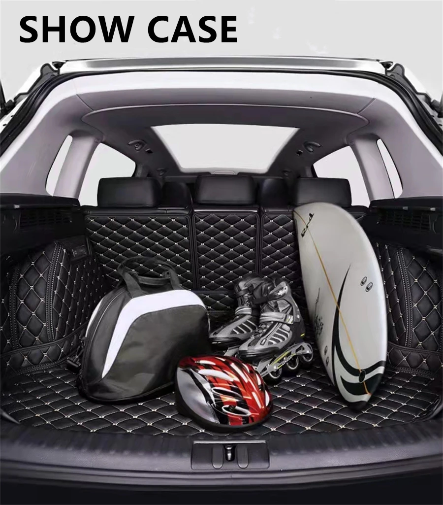 SJ XPE Custom Full Set Fit For Hyundai MUFASA 2023 YEAR Auto Fittings Waterproof Car Trunk Mat Tail Boot Tray Liner Rear Cargo