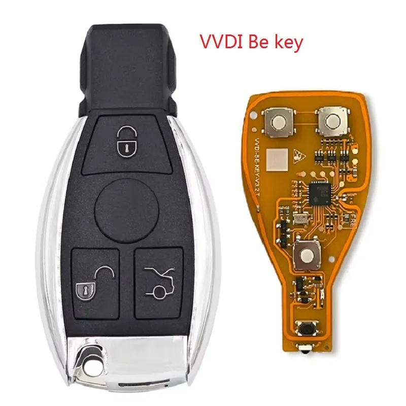 

Xhorse VVDI BE Key XNBZ02EN для Mercedes BGA NEC, чип дистанционного ключа, улучшенная версия 315/433 МГц для Benz Key Control, кнопки 3/4