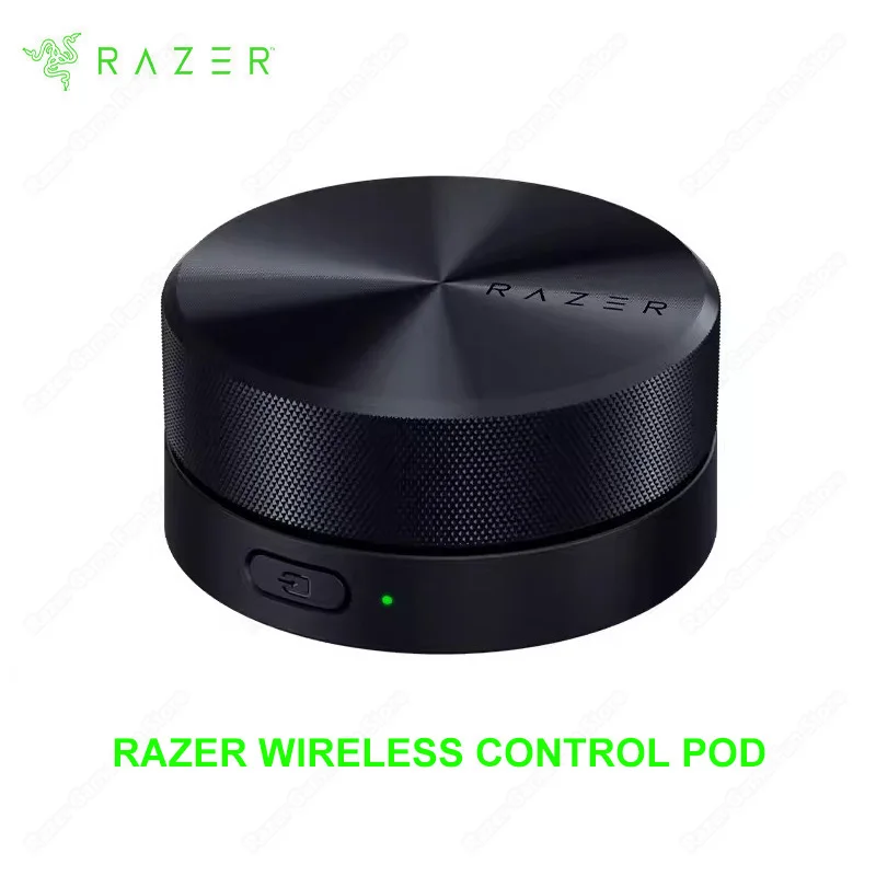 Razer Wireless Control Pod For Peripherals & Speakers Advanced Audio Control Rotatable, Clickable Dial and Source Button