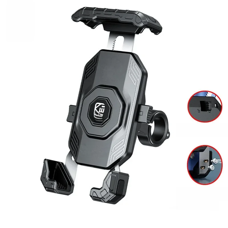 AliExpress kewig Motorcycle Phone Holder 1s Lock One Hand Operation Bike Phone Mount Handlebar Phone Holder for