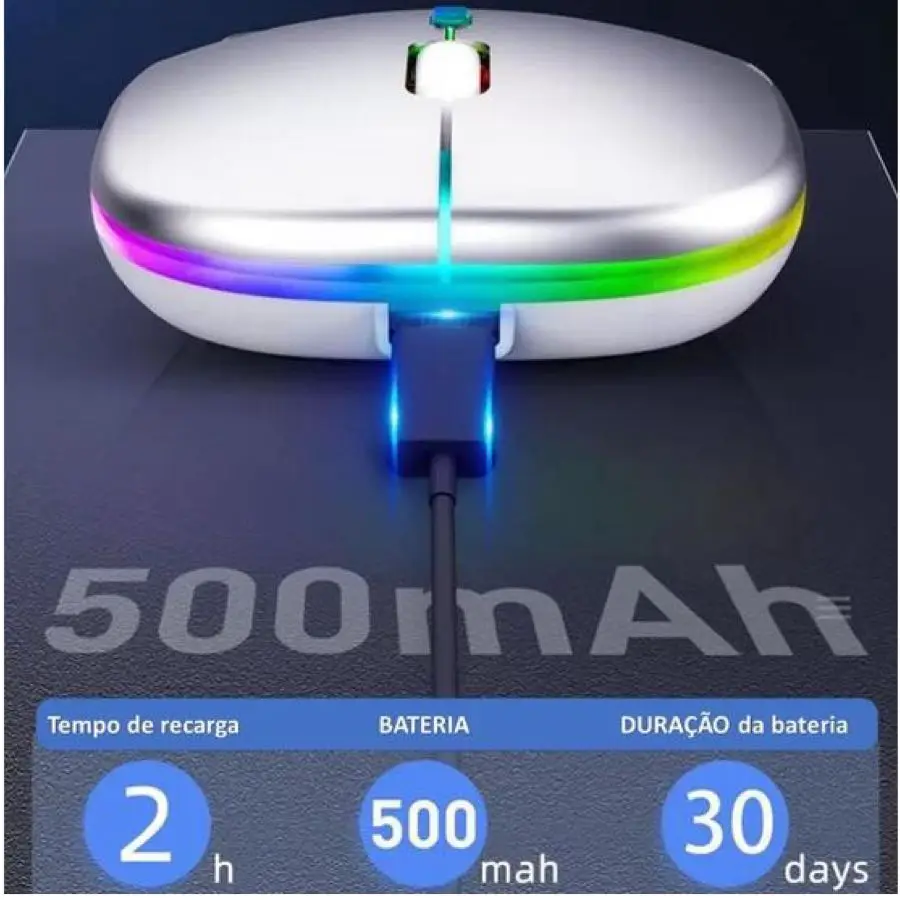 ماوس لاسلكي Sem Fio ماوس بصري ، rekarregável ، RGB ، USB ، من GHz