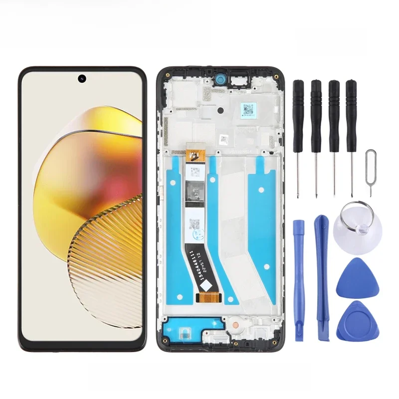 6.5-inch LCD Screen For Motorola Moto G73 5G Phone 120Hz Display and Digitizer Full Assembly Replacement Part With Frame