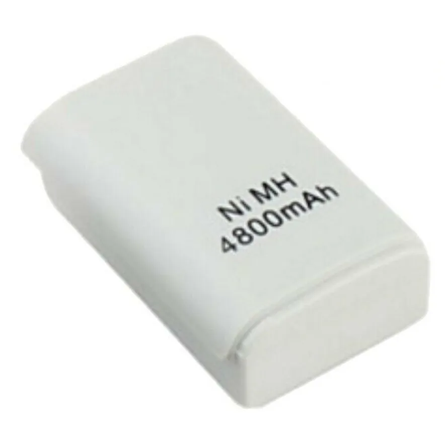 MICROSOFT XBOX 360 4800 mAh 3.7V Controller Battery White COLOR # Microsoft XBOX 360 (Arcade, Elite, Slim)