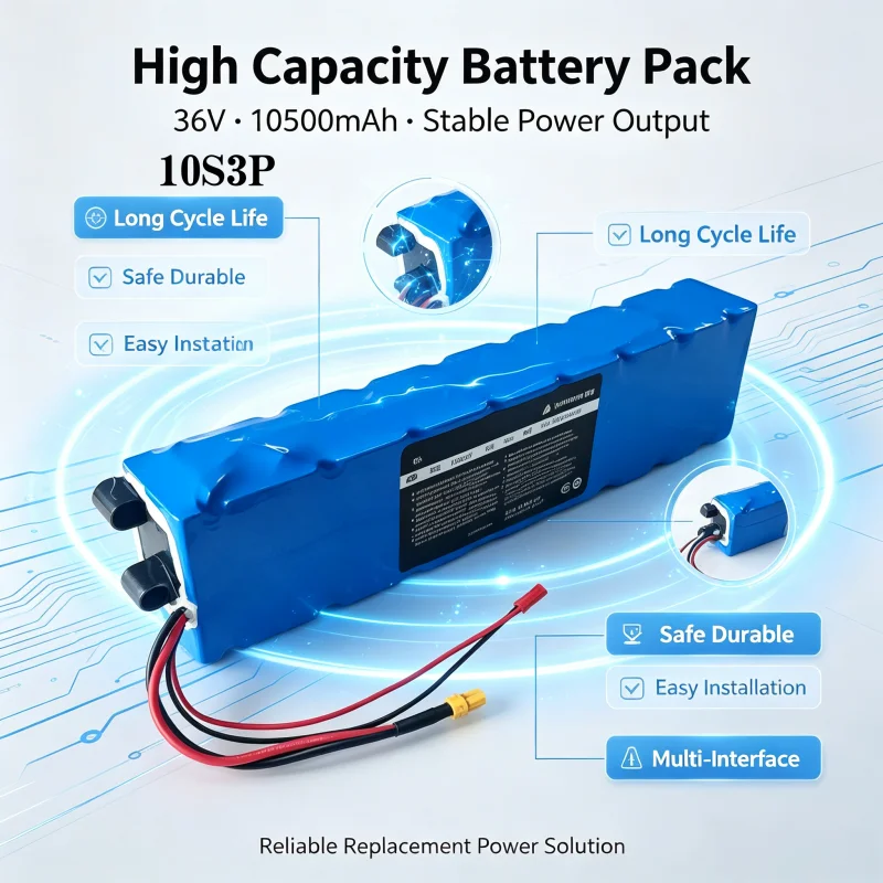 Das neue Modell ist geeignet für 36V 10S3P 18650 Lithium-Ionen-Akkus mit …