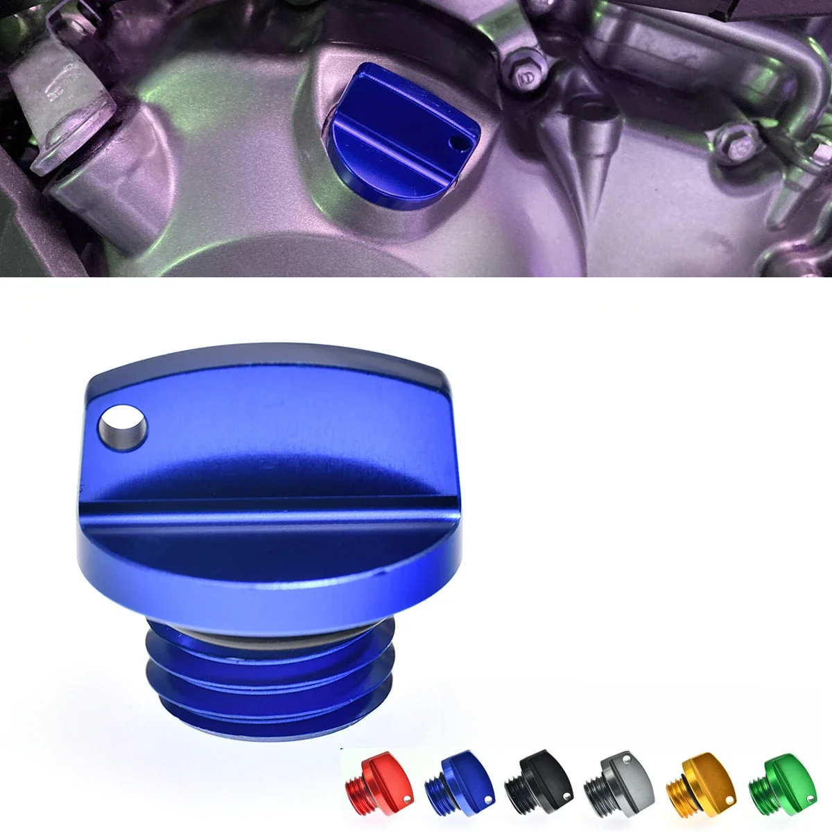 Bouchon de remplissage d'huile M20 * 2.5, pour Yamaha YZ 65 80 125/X 250/X YZ250F YZ450F YZ250FX YZ450FX WR250F WR450F WR250R/X YZF WR 250R 450