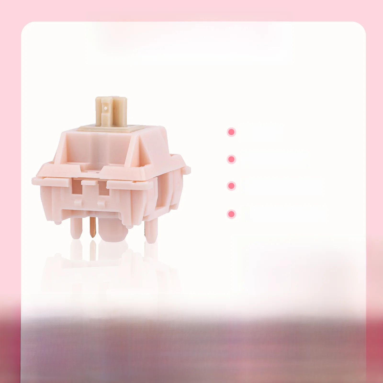 35 szt. EPOMAKER Nude Rosa 39gf 5-Pin wstępnie nawodnione liniowe ciche przełączniki do klawiatury mechanicznej 21mm sprężyna — zdjęcie produktu 7