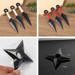 3pcs Anime Darts Ninja Akatsuki Cosplay Hatake Kakashi Uchiha Sasuke Kunai Shuriken Throwing Weapon Props Toy Gift