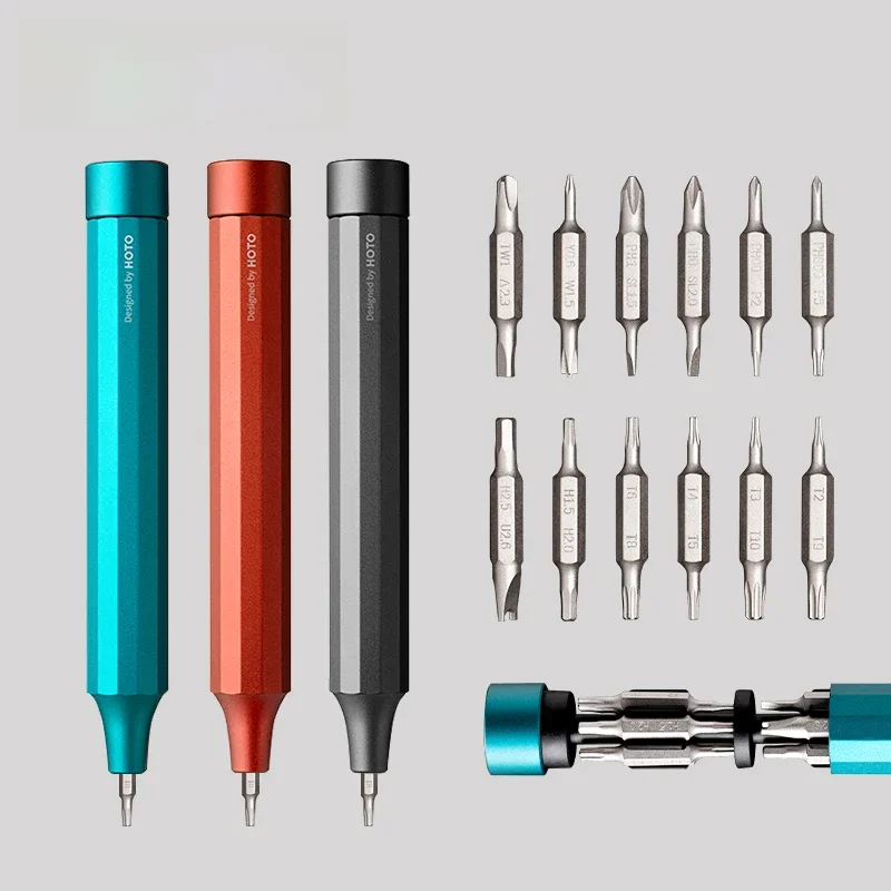 HOTO-Multi-functional Precision Screwdriver Set, Mini Chave de Fenda, 24 Bits Set, Ferramentas