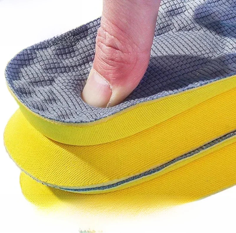 Semelles intérieures en mousse à mémoire de forme en Latex souple, 4 pièces = 2 paires, pour femmes et hommes, Sport, course à pied, Support de pied, coussinet orthopédique, soins des pieds, coussin