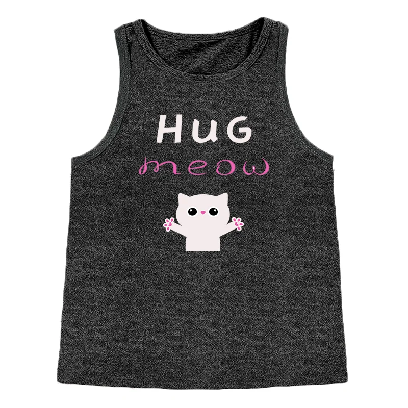 Love Hus  This Cat Is So Cute Meow Fashion Women's Safety Tank Top Loose O Neck Sleeveless Casual Women's Tank Top