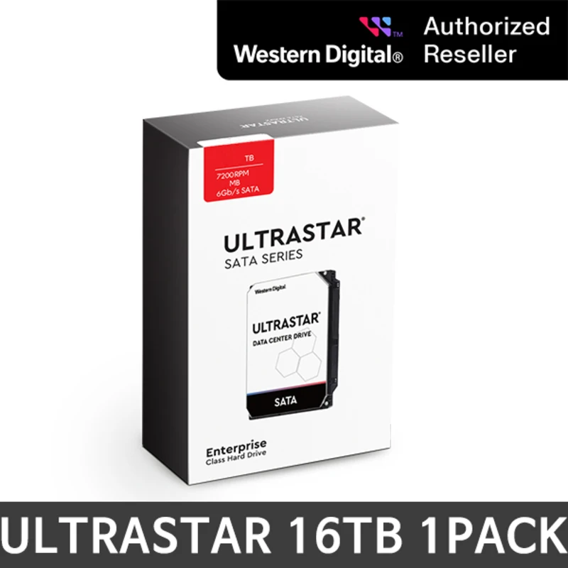 WD ULTRASTAR 3.5인치 HC550 16TB 1PACK WUH721816ALE6L4