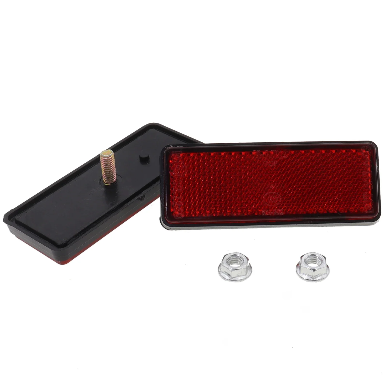 AliExpress Nowhat 2Pcs Light Rear Reflector for ATV Motorcycle Dirt Bike Scooter Quad Red Rectangle Reflector Sticker