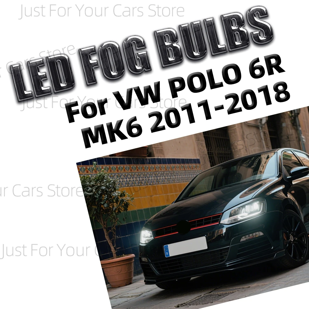 

2x авто H8 H11 6000K передние противотуманные фары для VW POLO 6R MK6 2011-2018 2012 2013 2014 2015 2016 2017 CANBUS лампы CSP 3570