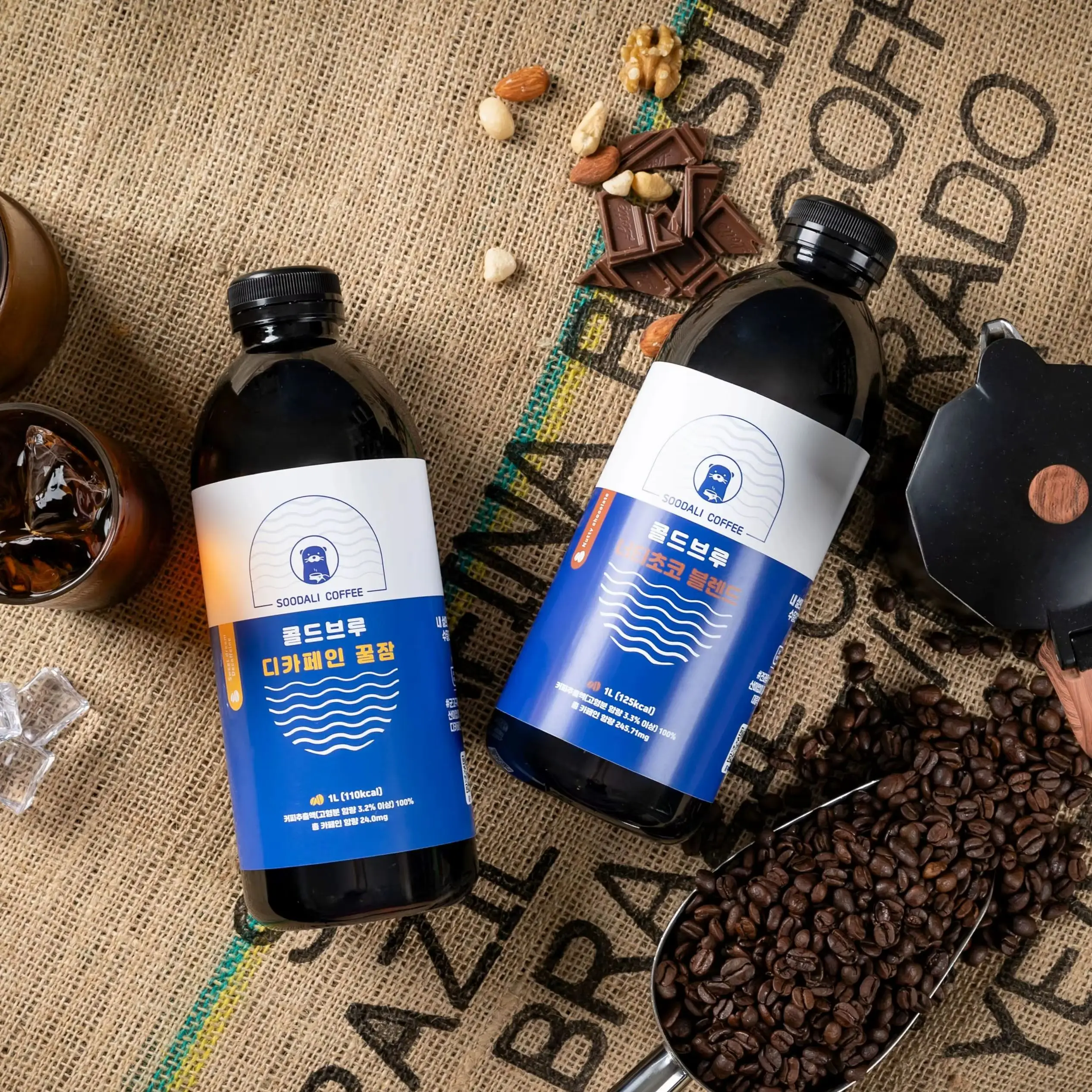 1+1 عسل مشروب بارد منزيل الكافيين للنوم 1000 مل قهوة هولندية